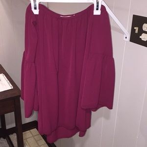 Maroon OTS Top